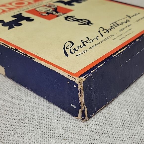 VINTAGE 1935-1937 MONOPOLY BOARD GAME - PARKER BROTHERS INC - Picture 13 of 14